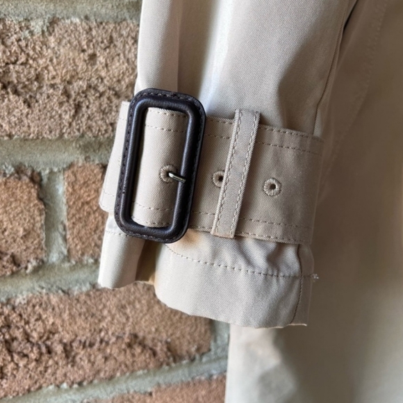 ZARA | Tan & brown double button down size small Nwt classic trench coat jacket - Picture 5 of 5